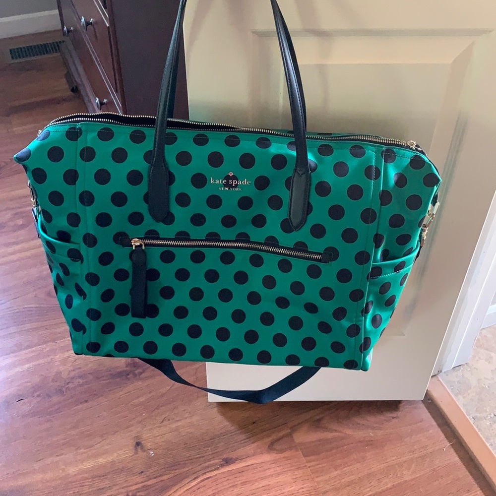 Nwt kate spade Chelsea dot nylon weekender bag